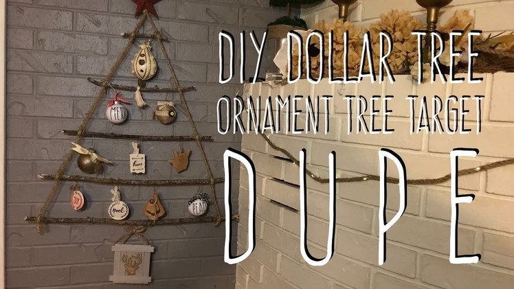 DIY Dollar Tree Ornament Tree Target Dupe