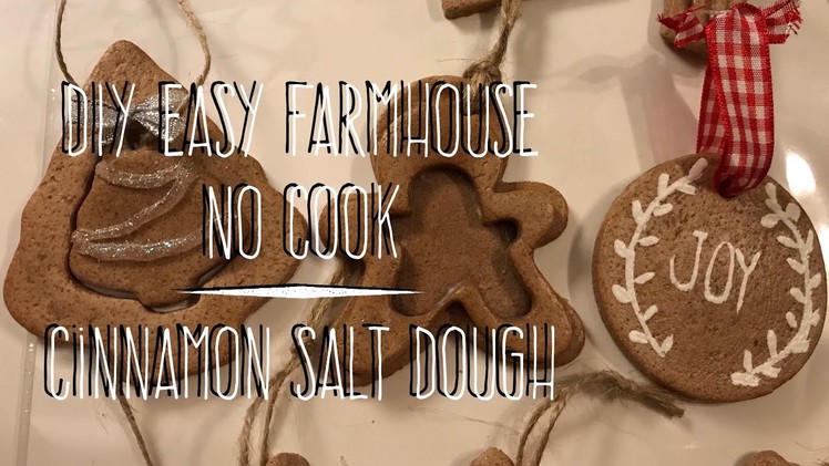 DIY EASY NO-Cook Cinnamon Salt Dough