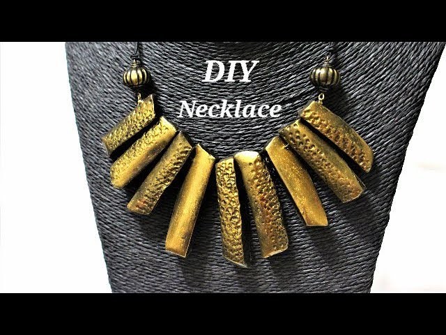 DIY   Easy To Make Polymer Clay Irregular Beads  Necklace | Jewelry Making Tutorial