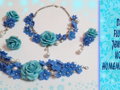 DIY FLOWER JEWELRY WITH HOMEMADE CLAY