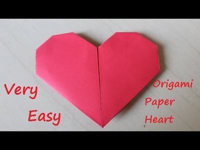 DIY - Fold heart - very easy way - how to make a paper heart - folding