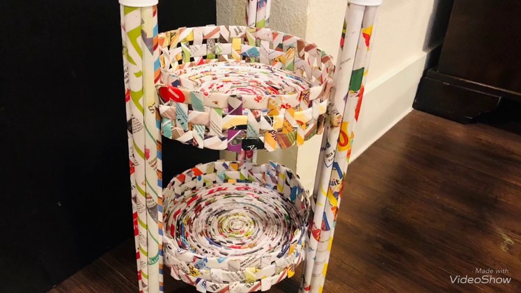 DIY Grab your newspapers and recycle them with this new ????.newspaper crafts.best out of waste