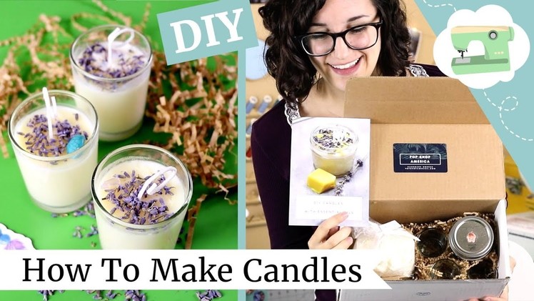 DIY Holiday Gift: Making Candles! My first time making candles from a DIY kit.