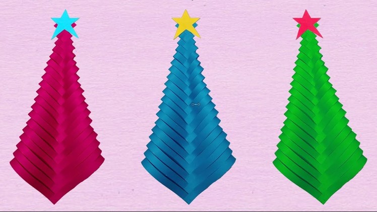 DIY : How to make Paper Christmas Tree | Origami Christmas Crafts