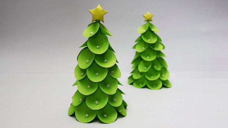 DIY-How to make Tabletop Paper Christmas Tree | Christmas tree decorations ideas