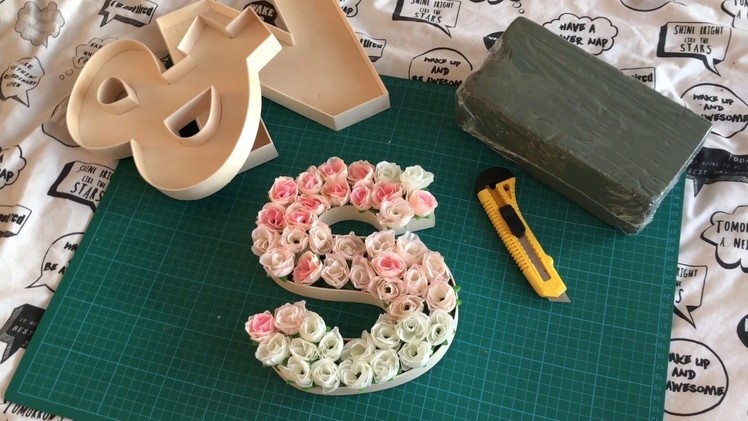 DIY I Floral Letters I Wedding Inspired #shakiraxrocky