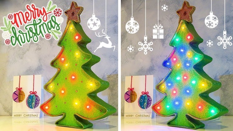 ✨???? DIY: LED Christmas Tree  (Cheap and Easy) ????✨
