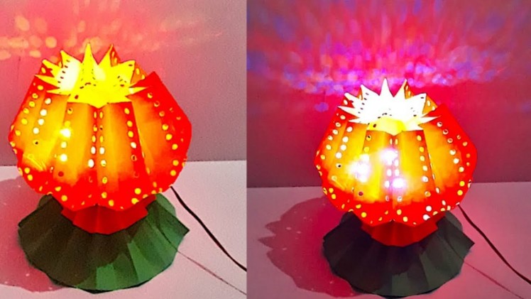 DIY - Lotus shape Lantern.Tealight Holder from paper | DIY Christmas Decorations Idea