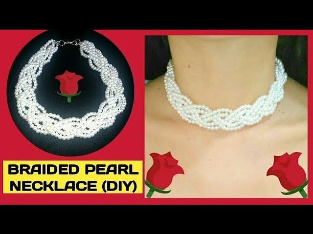 DIY: NECKLACE FOR BRIDES????.HOW TO MAKE BRAIDED PEARL NECKLACE.JEWELRY MAKING JOCELYN DIY CREATIONS