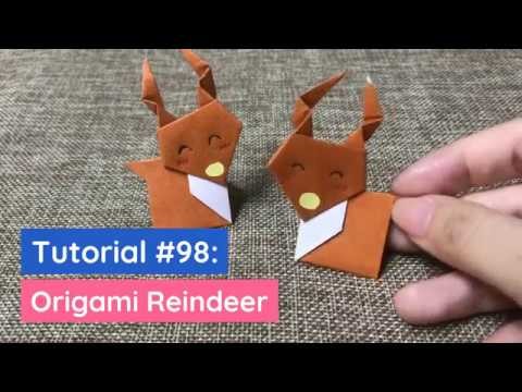 DIY Origami Christmas Reindeer | The Idea King Tutorial #98