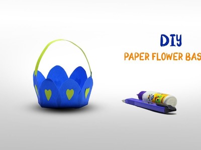 DIY Origami Flower Basket | How To Make Origami Paper Flower Basket | Crafts Do It