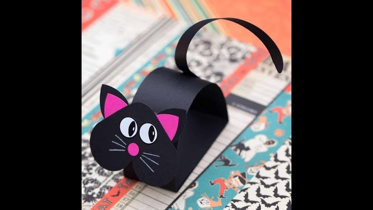DIY Paper Crafts for Kids - So Cute Cat out of Paper + Tutorial !