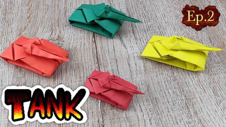 DIY Paper Tank Model | How to Making Paper Battle Tank Toy | Kids Handmade Origami Easy Tutorials