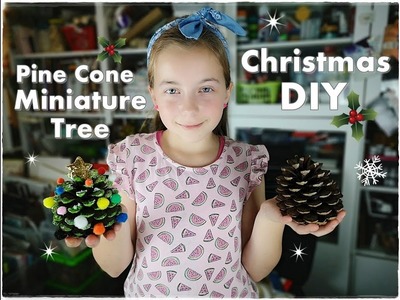 ???????????? DIY Pine Cone Miniature Christmas Tree for Kids ❀ Emily's Small World ❀