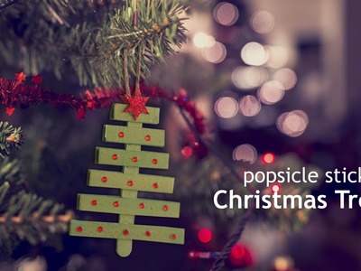 DIY Popsicle Stick Christmas Ornament | Christmas Decor
