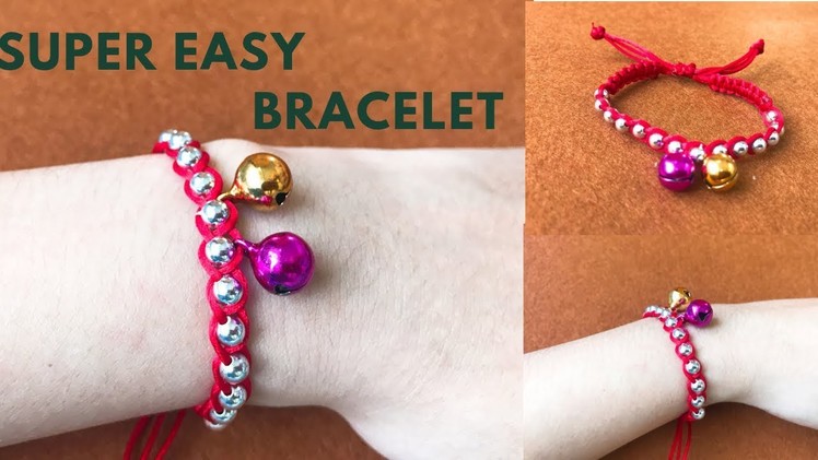 DIY - Super Easy   SHAMBALlA MACRAME BRACELET Tutorial Making at Home with Your Own Beads