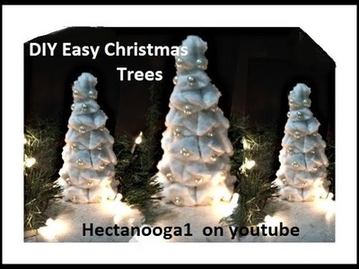 DIY, WHITE CHRISTMAS TREE,  repurpose project, Home Decor, Make-up remover pads