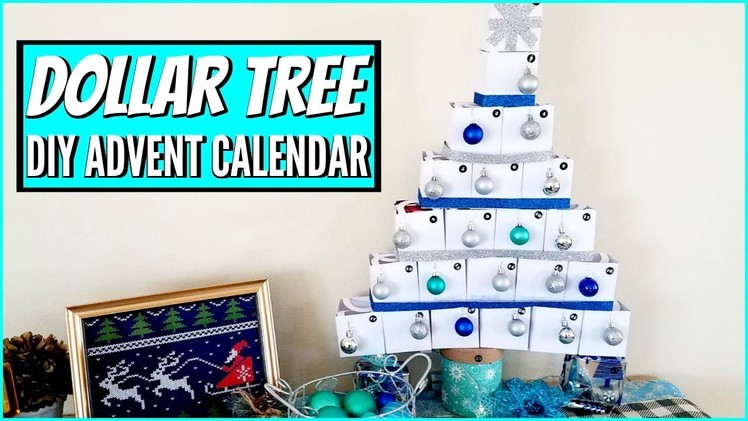 DOLLAR TREE DIY ADVENT CALENDAR | CHRISTMAS TREE