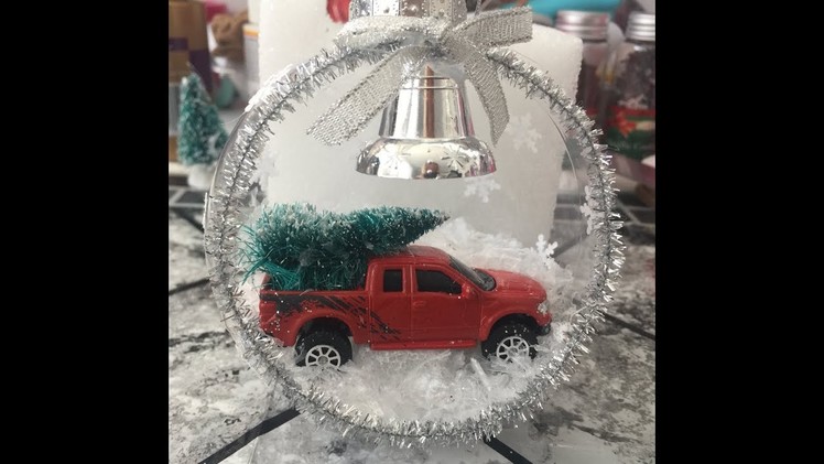 Dollar Tree red truck ornament DIY. Super Easy ????????