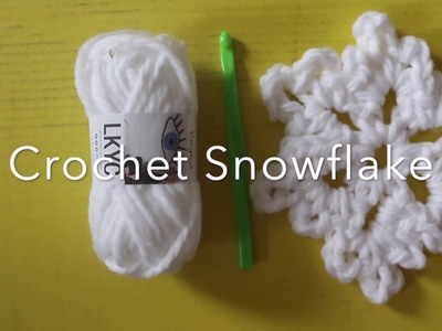 Easy 5 Minute Crochet Snowflake