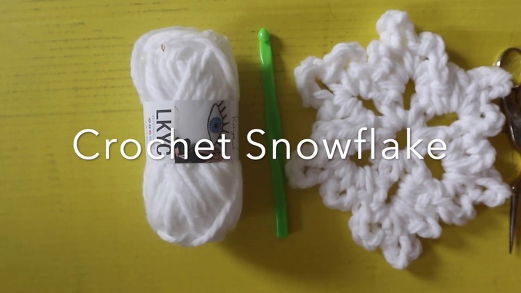 Easy 5 Minute Crochet Snowflake