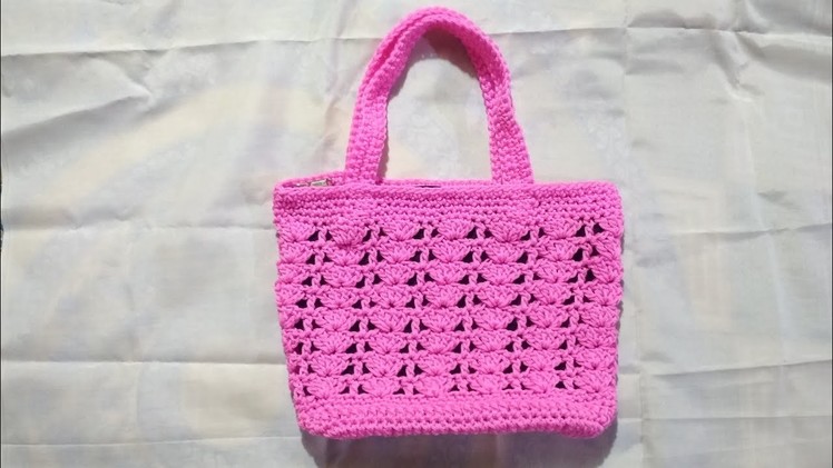 Easy crochet cord bag