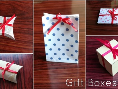 Easy DIY Gift Boxes | Paper box tutorial