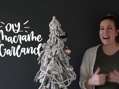Easy Diy Macrame Garland - One Knot Beginner Holiday Garland