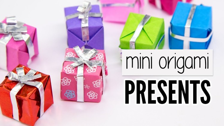 Easy Origami Mini Presents Tutorial - DIY - Paper Kawaii