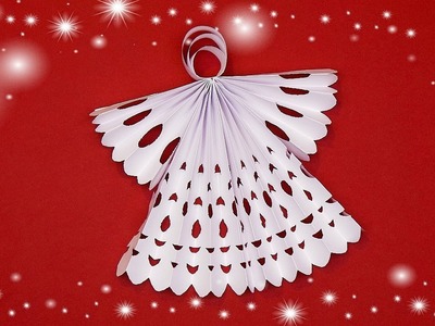 Easy paper angel ❄ DIY angel with paper ❄ How to make Christmas decor