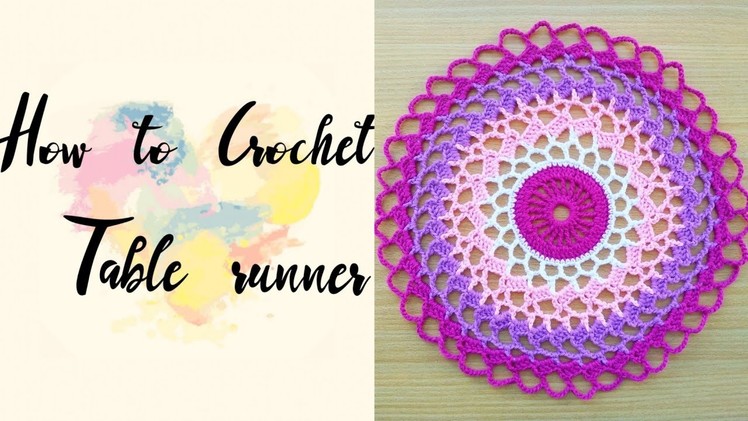 How to Crochet a Round Table Runner (3)