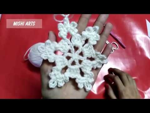 How To Crochet a Snowflake - Christmas Decoration