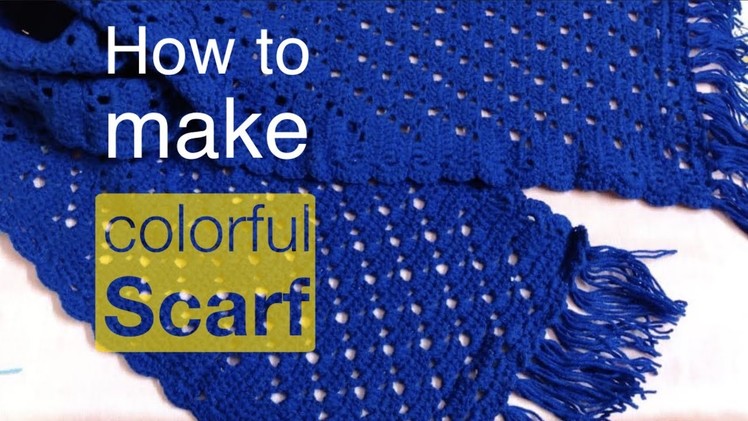 How to crochet an Shawl for beginners I Ladies Stole I Ladies Shawl I Threads And Needles