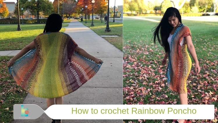 How to crochet : Poncho