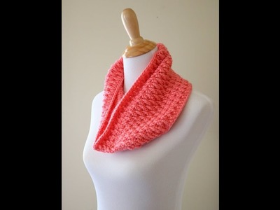 How to Crochet Ripple Stitch Cowl  - Adult size
