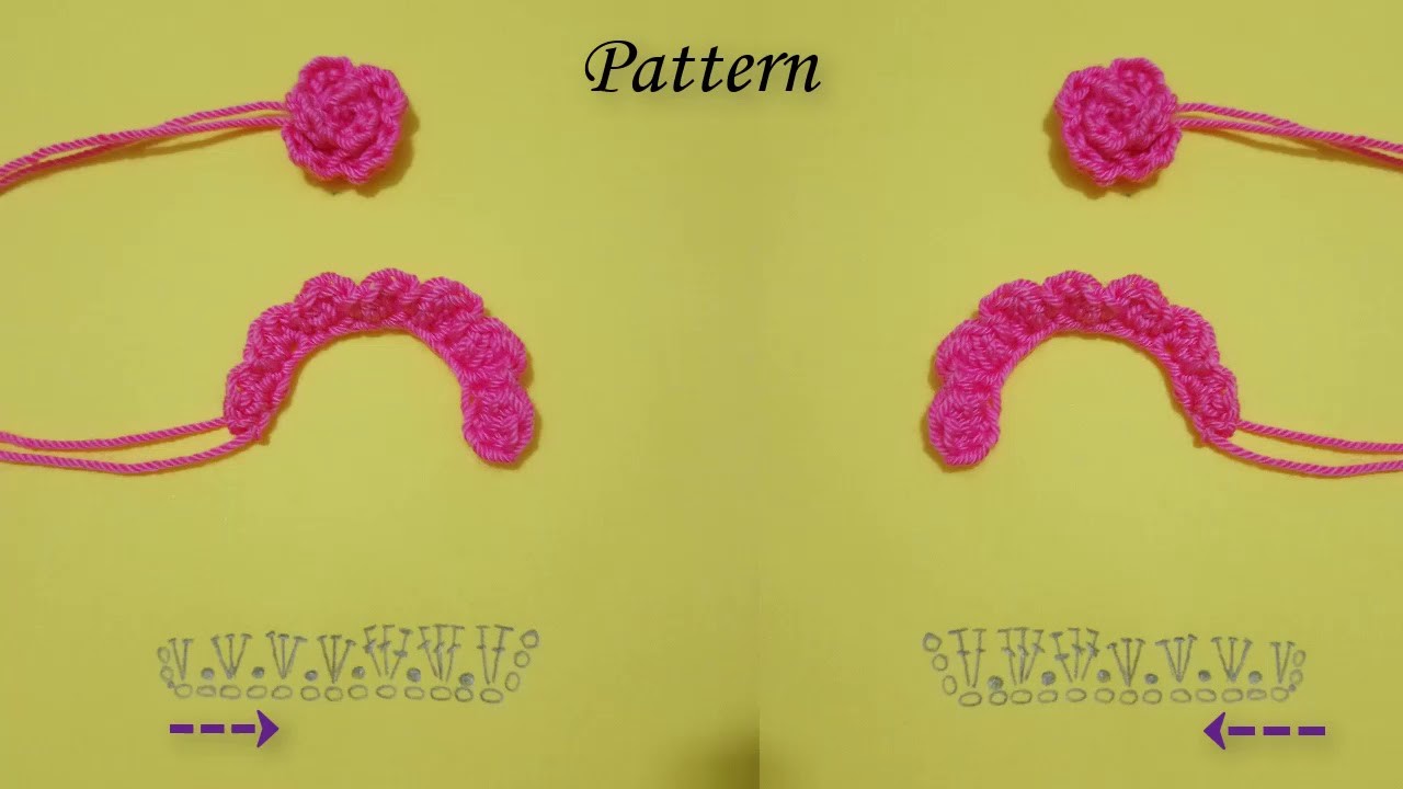 How to crochet small and smaller Rose Flower
