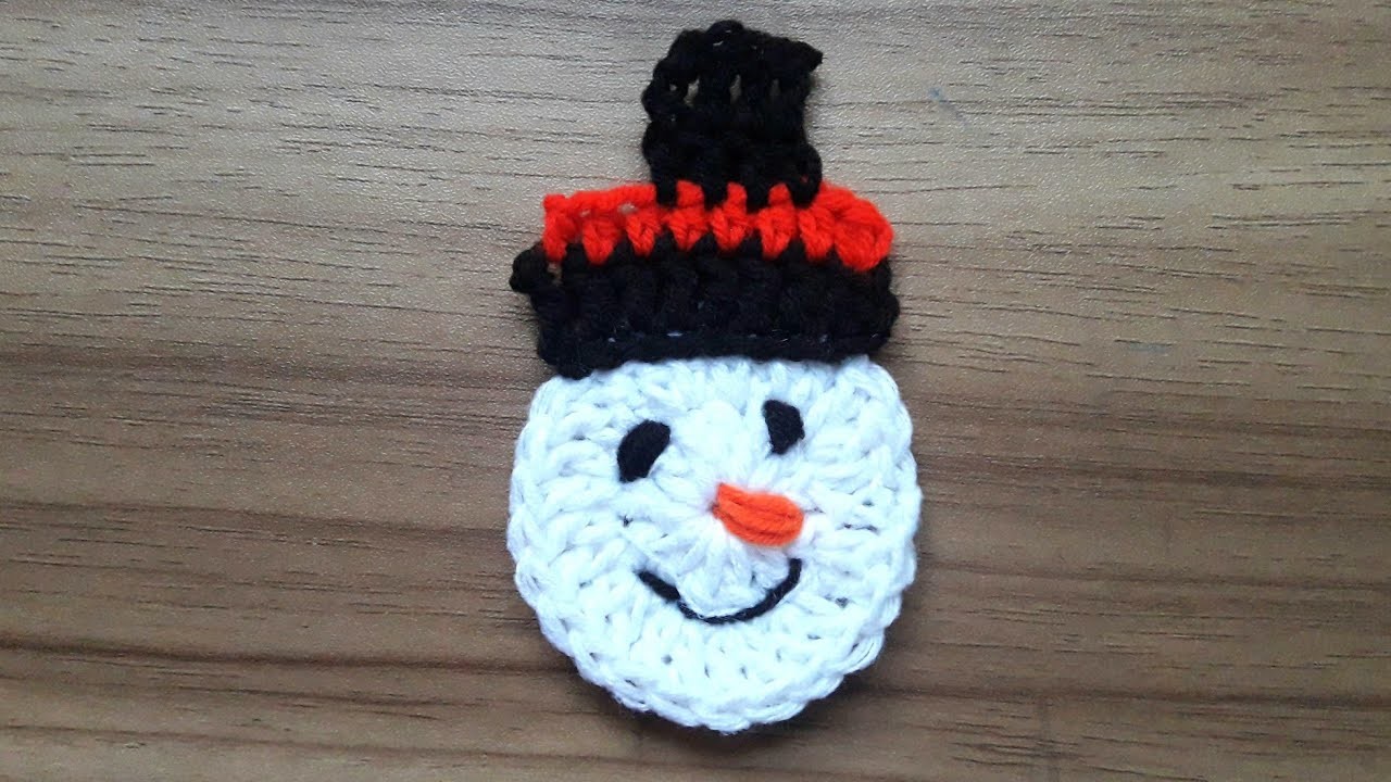 how-to-crochet-snowman-applique-christmas-special