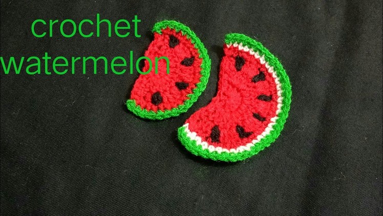 How to crochet watermelon