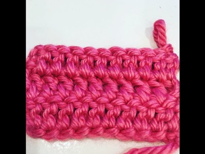 How to double crochet stitch Lesson #5