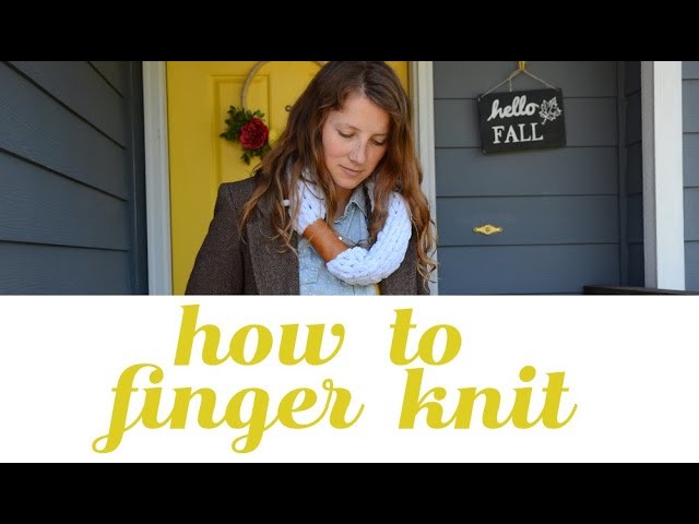 How to Finger Knit.Crochet with Loopity Loop and Bernat EZ yarn