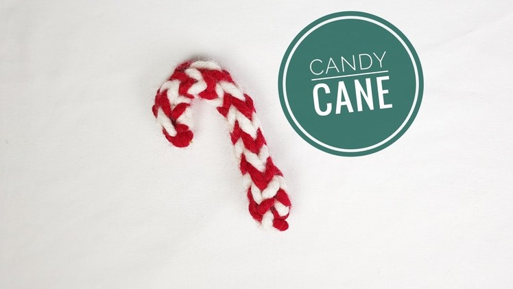 How to Loom Knit a Christmas Candy Cane Ornament (DIY Tutorial)