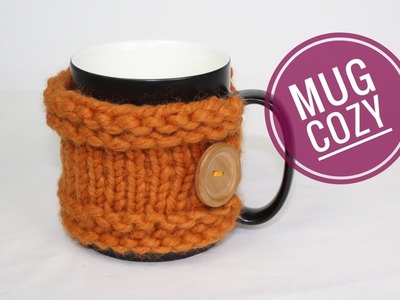 How to Loom Knit an Easy Mug Cozy (DIY Tutorial)