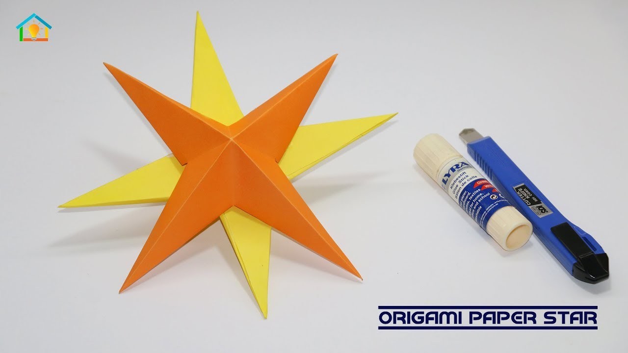 how-to-make-a-3d-paper-star-easy-origami-star-diy-paper-crafts