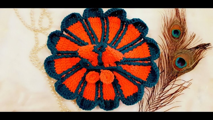 How to Make Beautiful Vibrant Flower Crochet Dress for Kanhaji. Laddu Gopal. Bal Gopal
