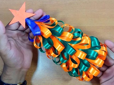 How to Make Christmas Tree with Ribbon | DIY Christmas crafts