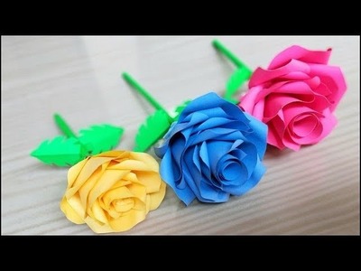How to make realistic paper roses. DIY handmade paper rose. Valentines day ideas