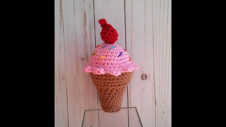 Ice Cream Cone Amigurumi - Free Crochet Pattern Tutorial
