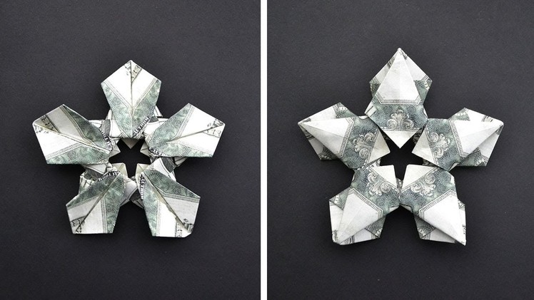 Modular Money SNOWFLAKE. STAR | CHRISTMAS GIFT IDEA | Origami Dollar Tutorial DIY