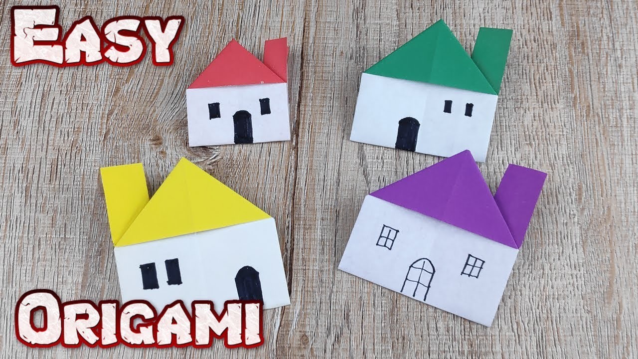 Origami House Paper | How To Making Easy Folding Instructions House Tutorial | DIY Paper Home Crafts