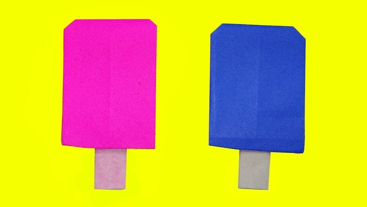 Origami Ice Cream - DIY Cool Paper Stick Ice Cream - Very Easy Tutorial
